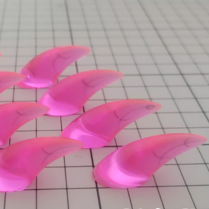 Fursuit animal-themed resin nails - Pack of 8