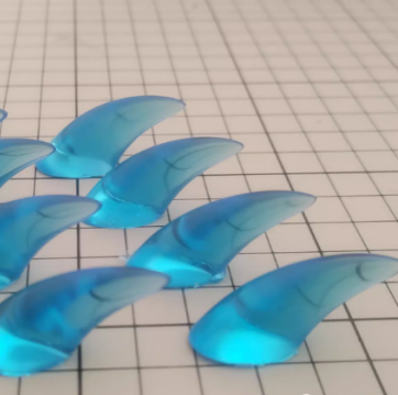 Fursuit animal-themed resin nails - Pack of 8