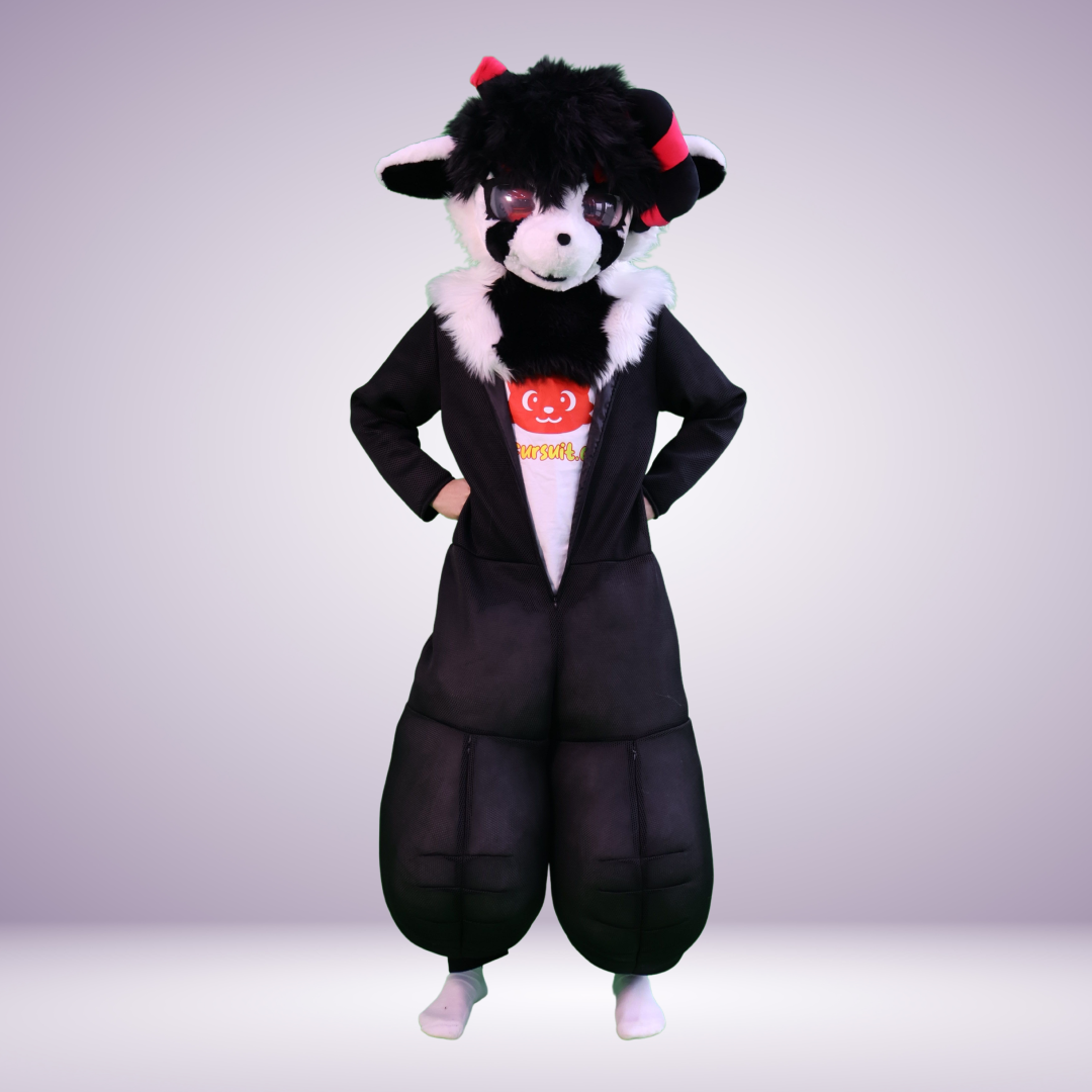 Furry Full-Body Digitigrade Suit w/ Front Zipper and Stuffing Pockets