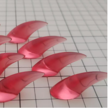 Fursuit animal-themed resin nails - Pack of 8