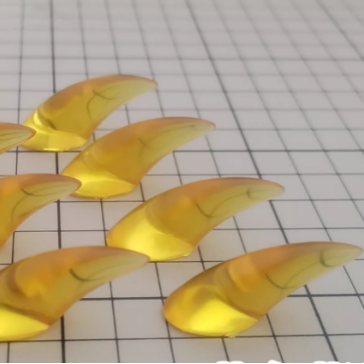 Fursuit animal-themed resin nails - Pack of 8